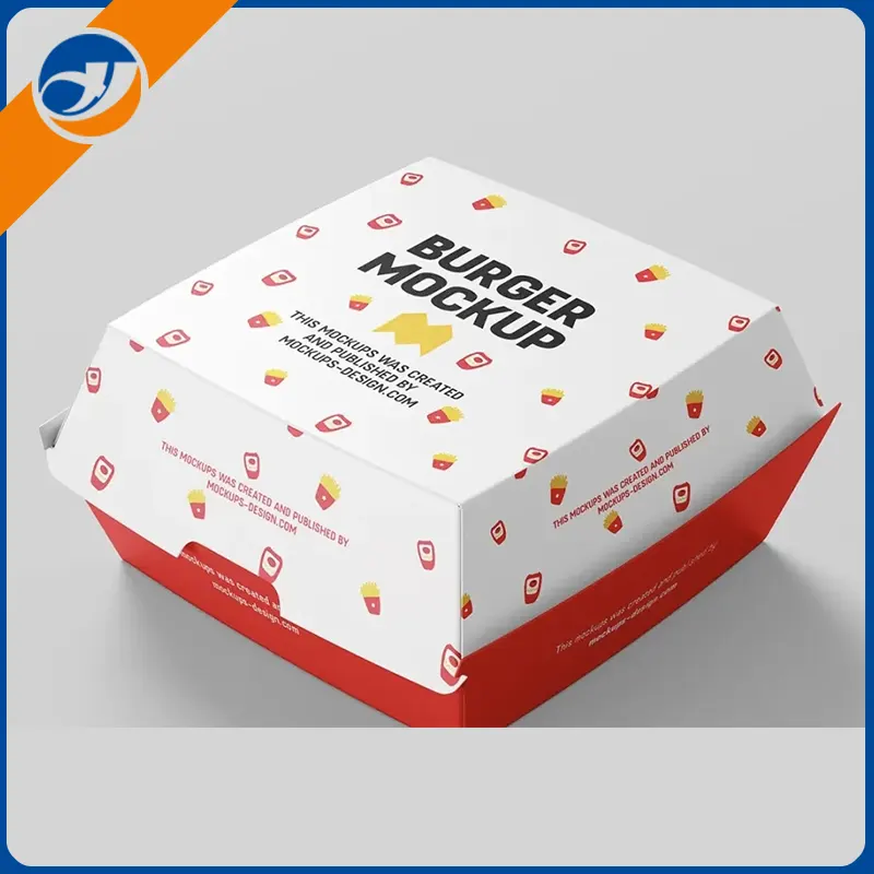 Scatola di hamburger colorata
