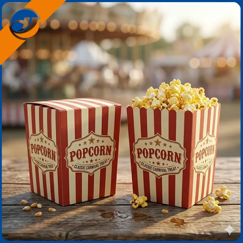 Vaschetta per scatola di carta per popcorn